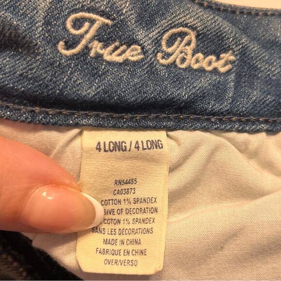 American Eagle Women’s True Boot Medium Wash Jeans Size 4 Long - Picture 8 of 12